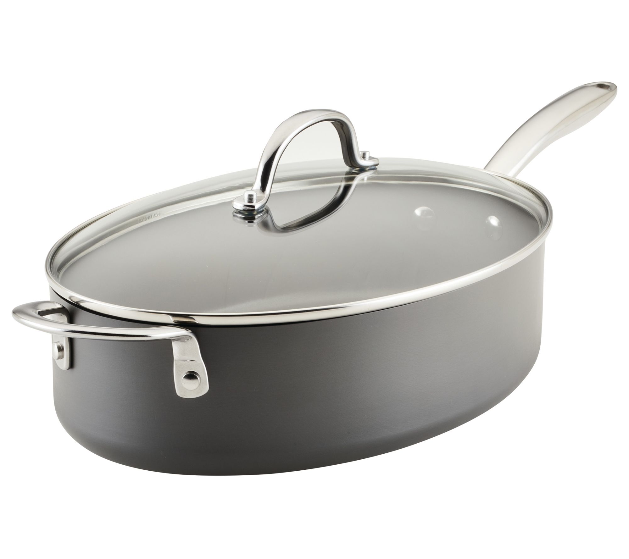 Rachael Ray Professional Covered Oval Saute Panw/Handle 5qt