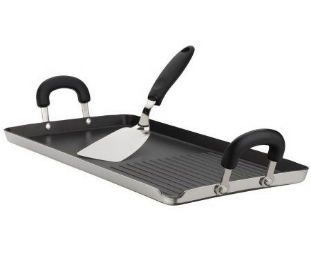 Swiss Diamond Nonstick Double-Burner Grill/Griddle Combo