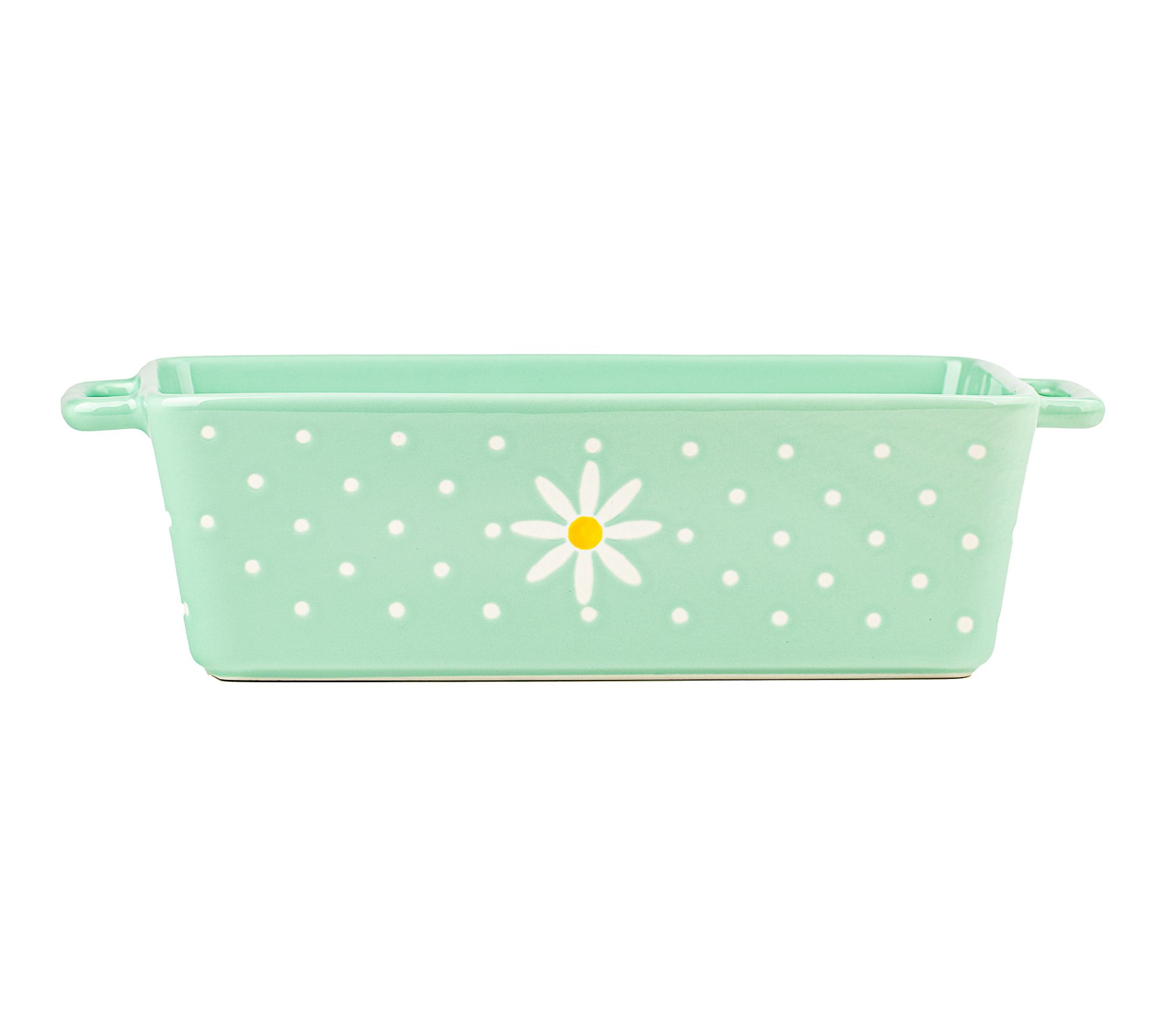 10 Strawberry Street Daisy Polka Dot Loaf Pan Baker