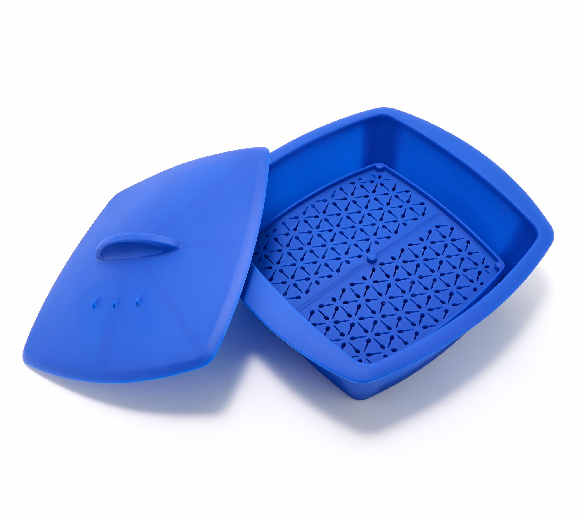 "As Is" Avobagel Silicone Square Bakerw/Silicone Lid & Steamer
