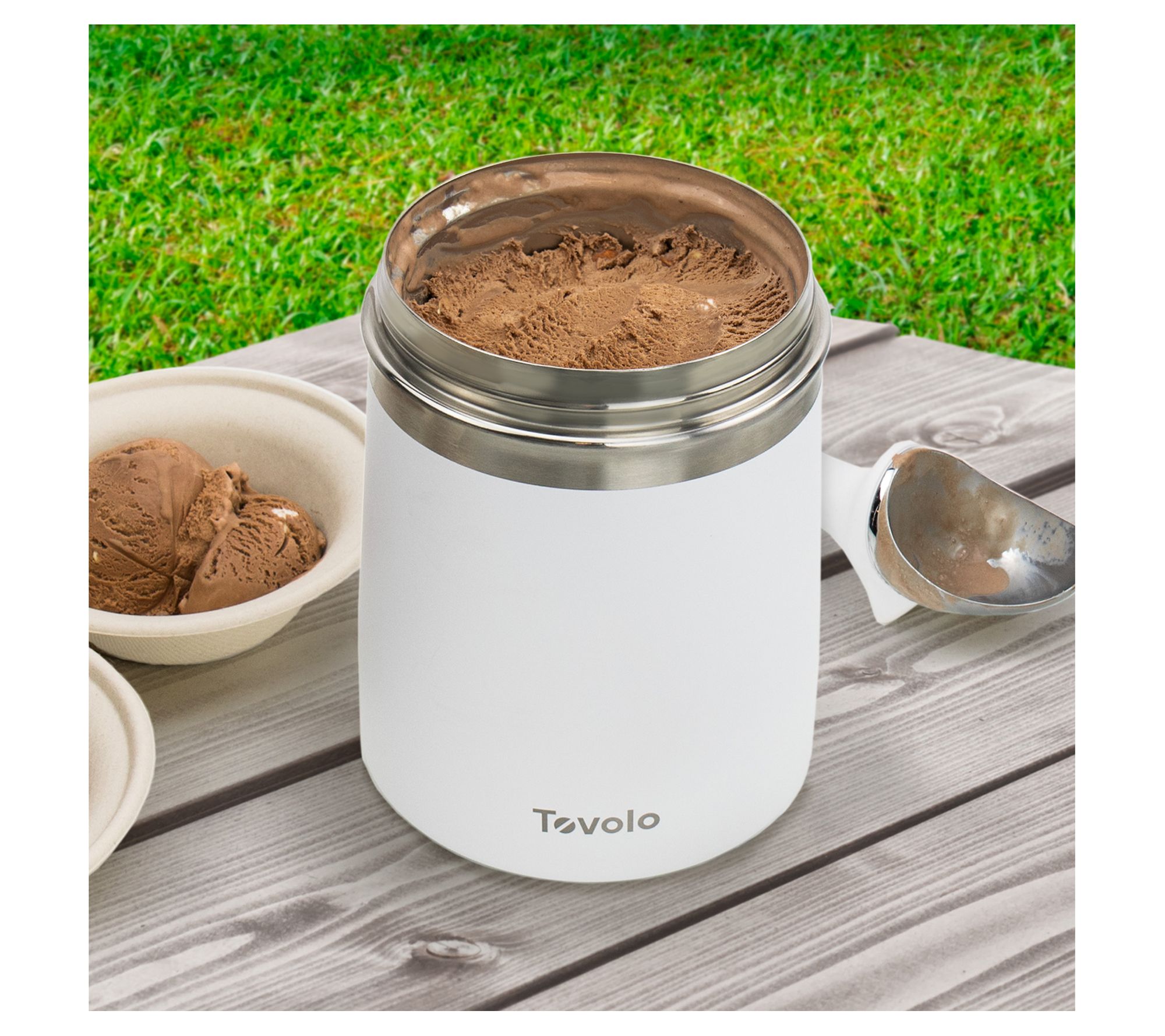 Tovolo Traveler Double-Walled Stainless Steel Ice Cream Container + Reviews