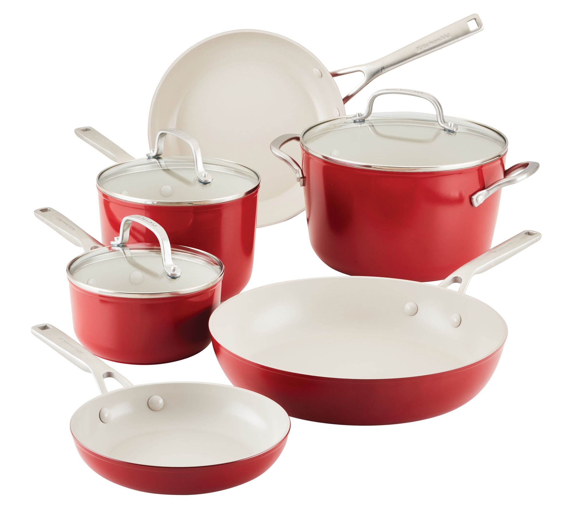 KitchenAid Hard Anodized Ceramic Pots and Panset, 9pc