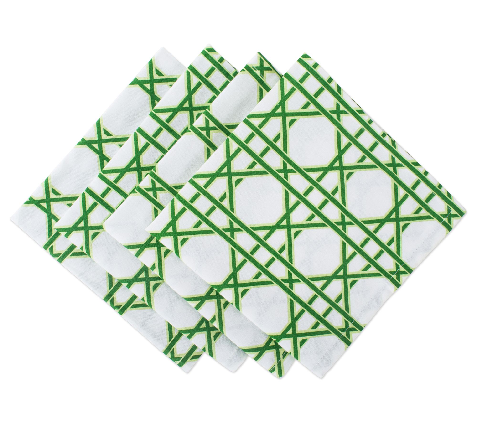 Design Imports Set/4 Cane Print Napkins