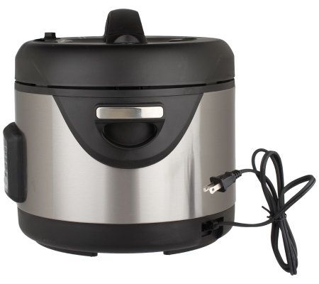 CooksEssentials 5qt Oval Stainless Steel Digital Pressure Cooker 