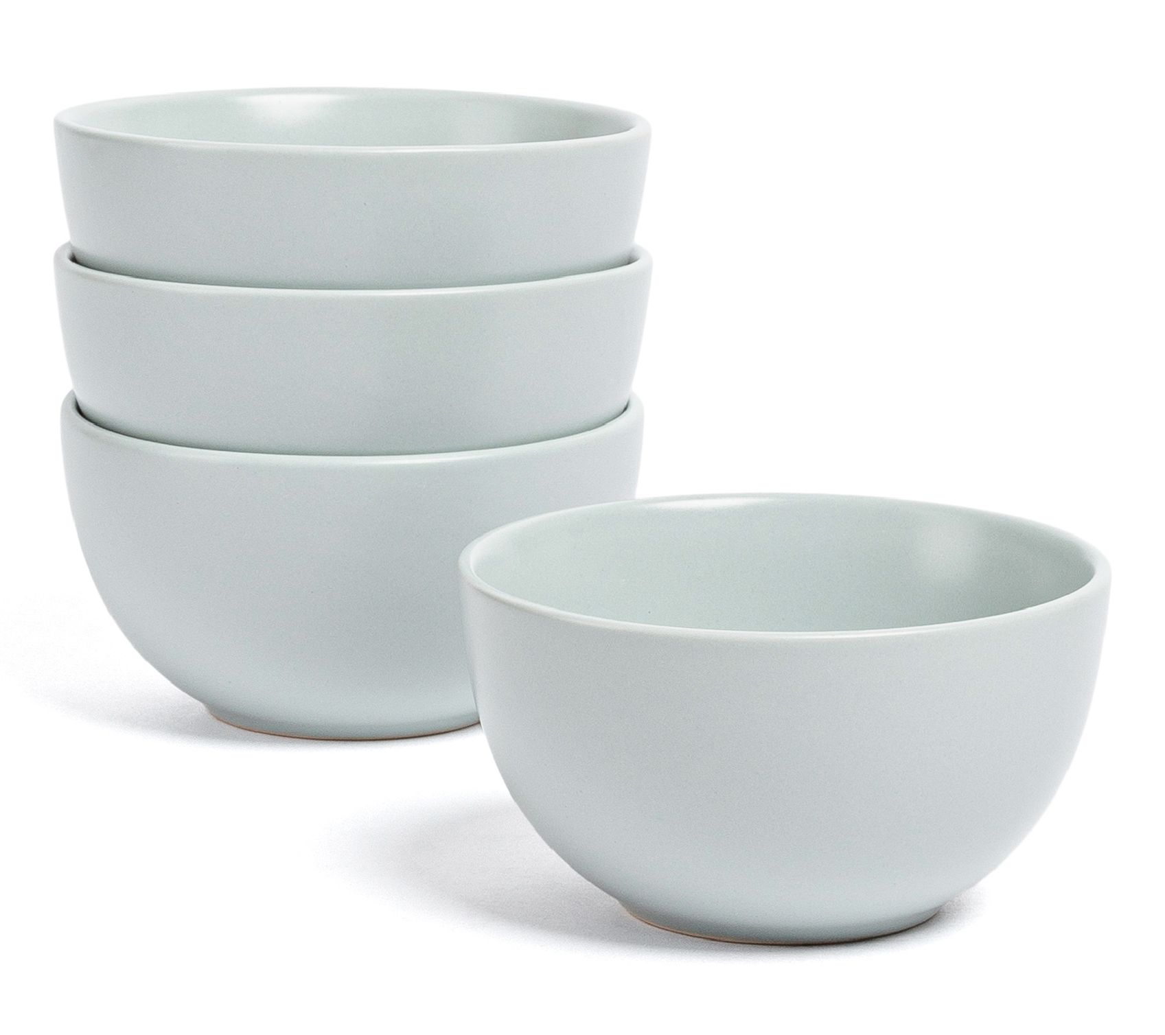 over&back Coupe 9oz Semi-Matte Stoneware Mini Bowls