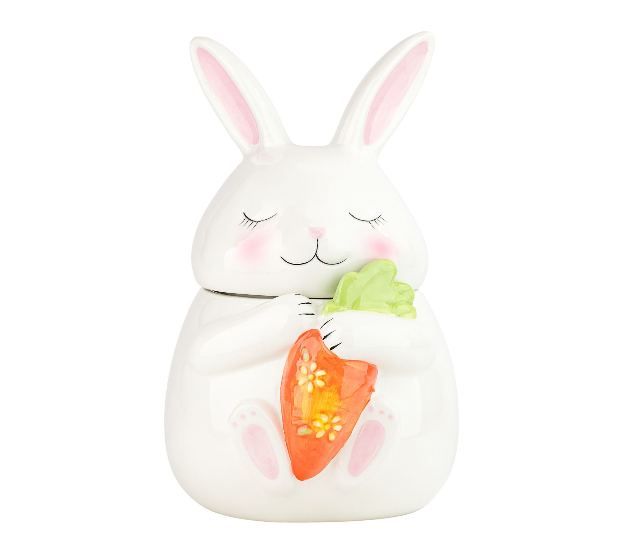 10 Strawberry Street Carrot Cuddle Bunny Canister