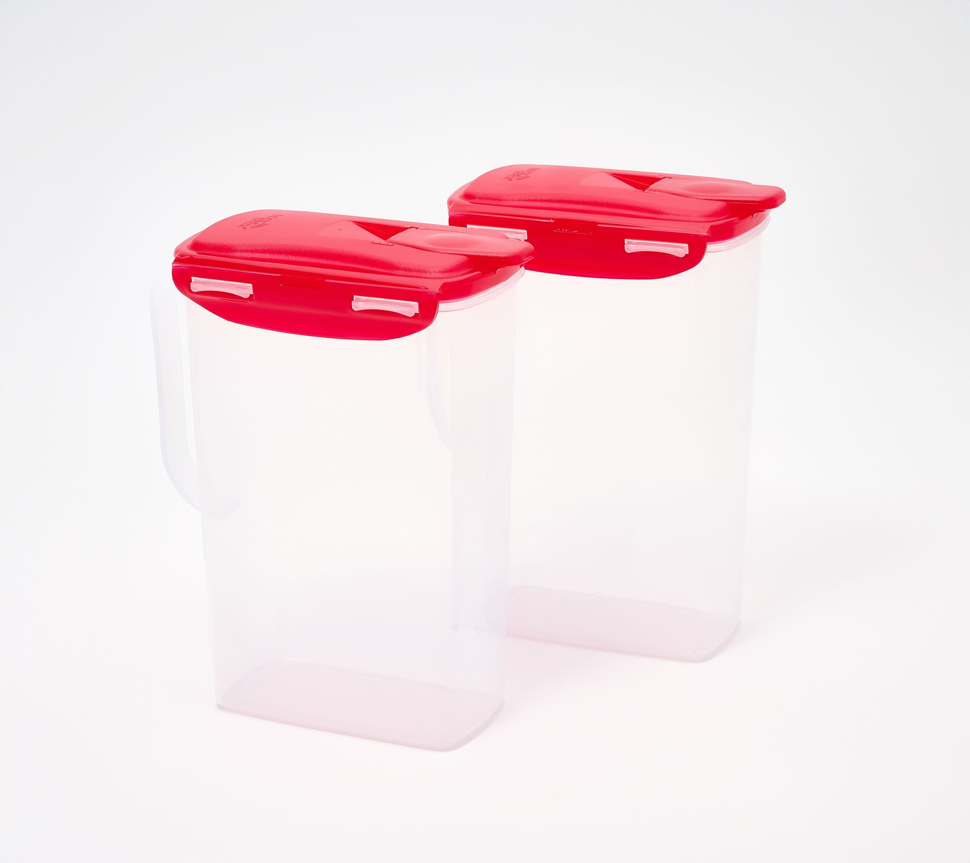  LocknLock Set of 2 Half Gallon Pitchers w/ Locking Lids