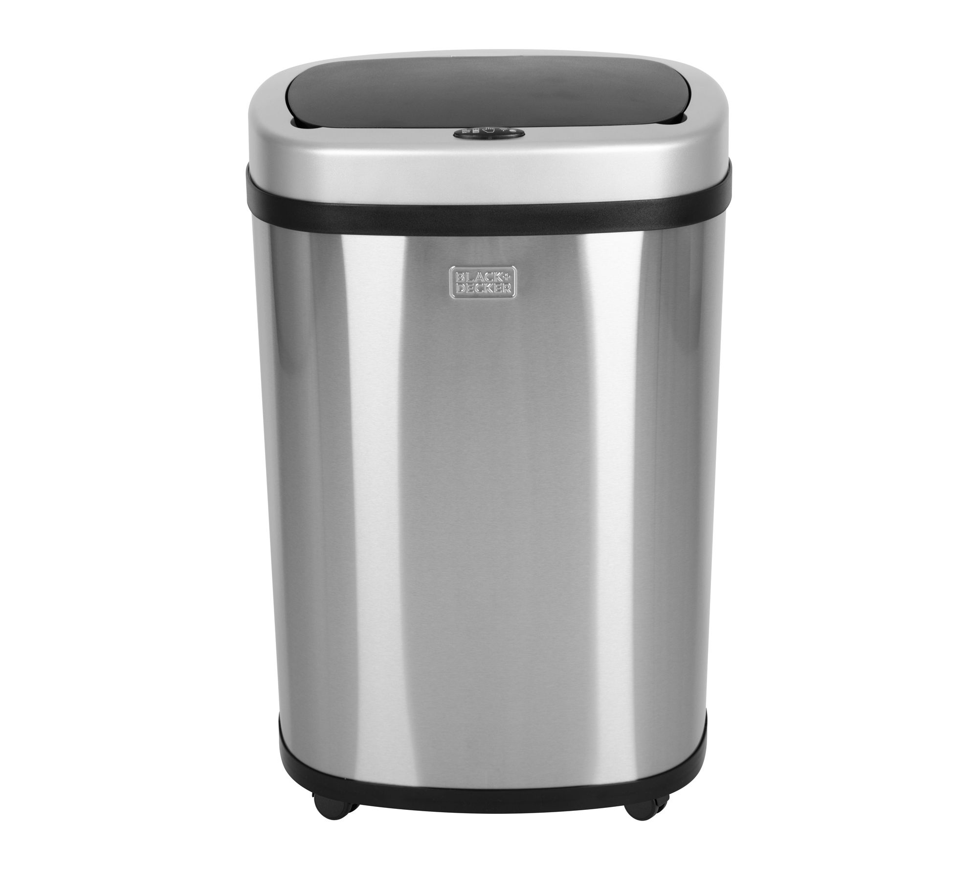 Black & Decker 13.2 Gallon SS Wheeled Sensor Bin