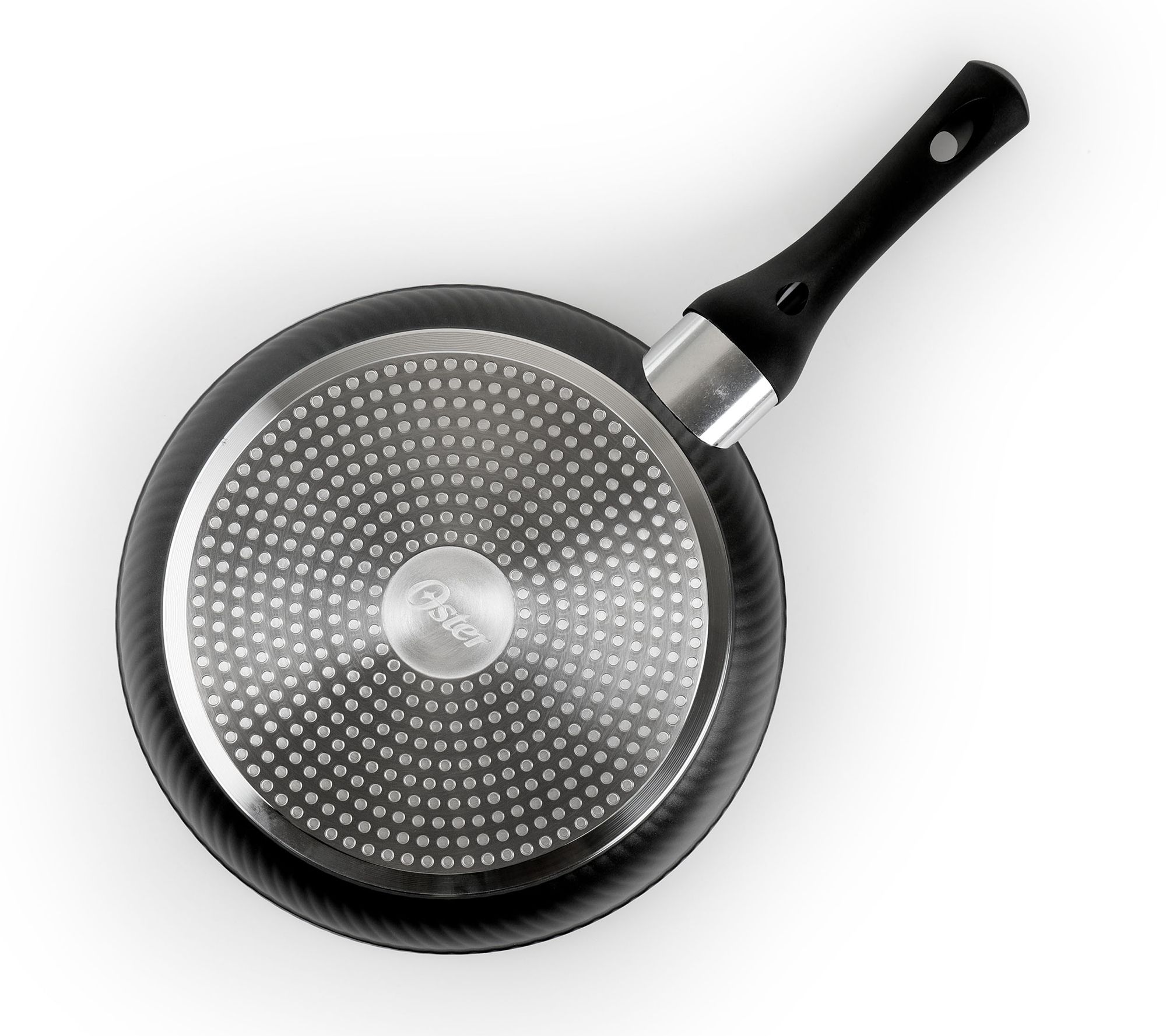 Oster Legacy 12 in. Gray Aluminum Nonstick Frying Pan