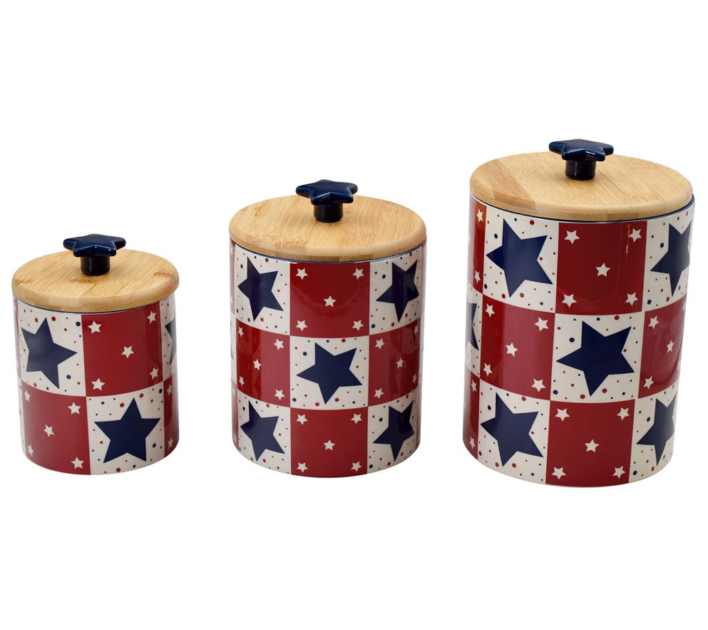 Temp-tations Set of 3 Holiday Canisters