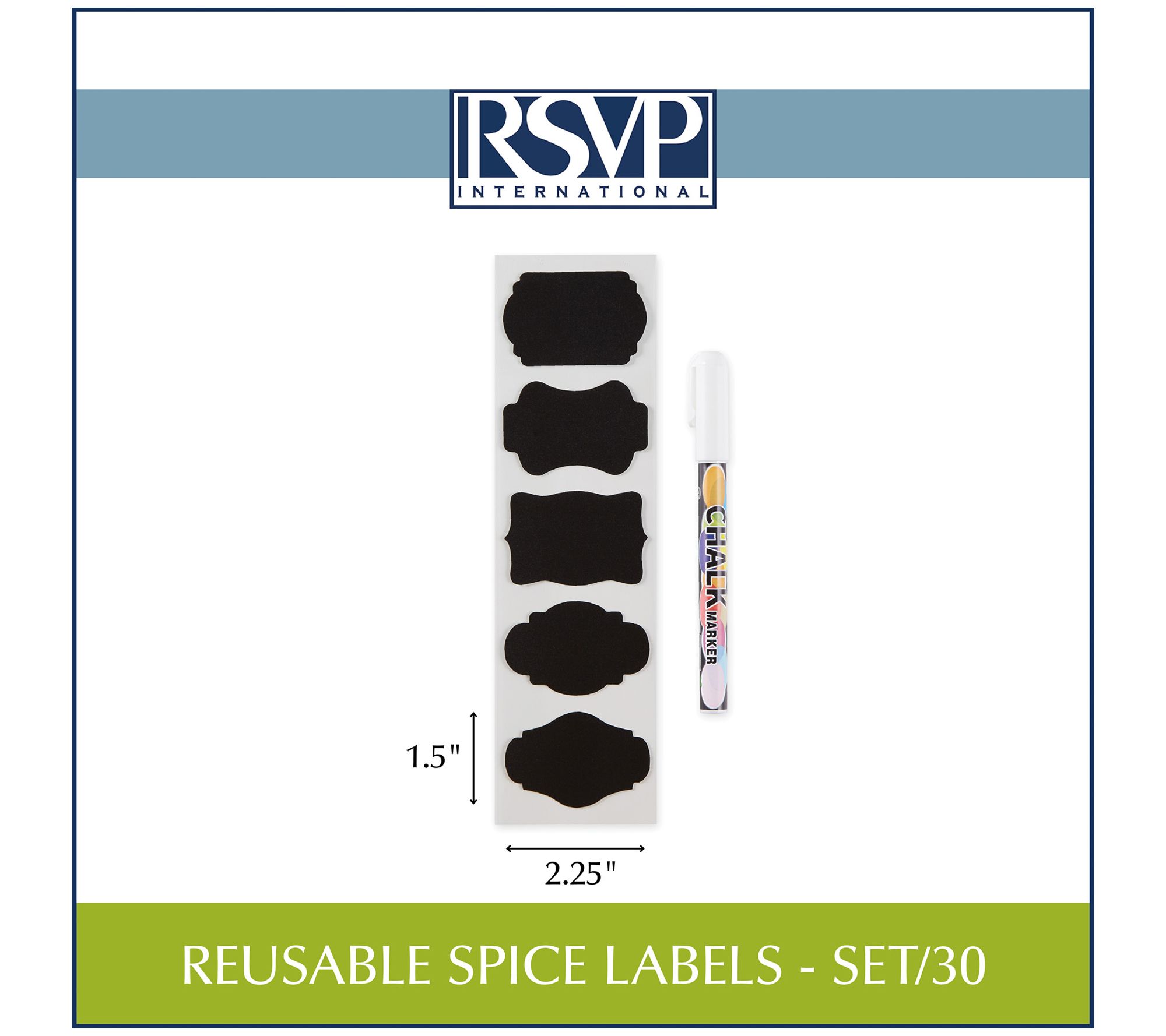 RSVP Adhesive Gift Labels Round and Square