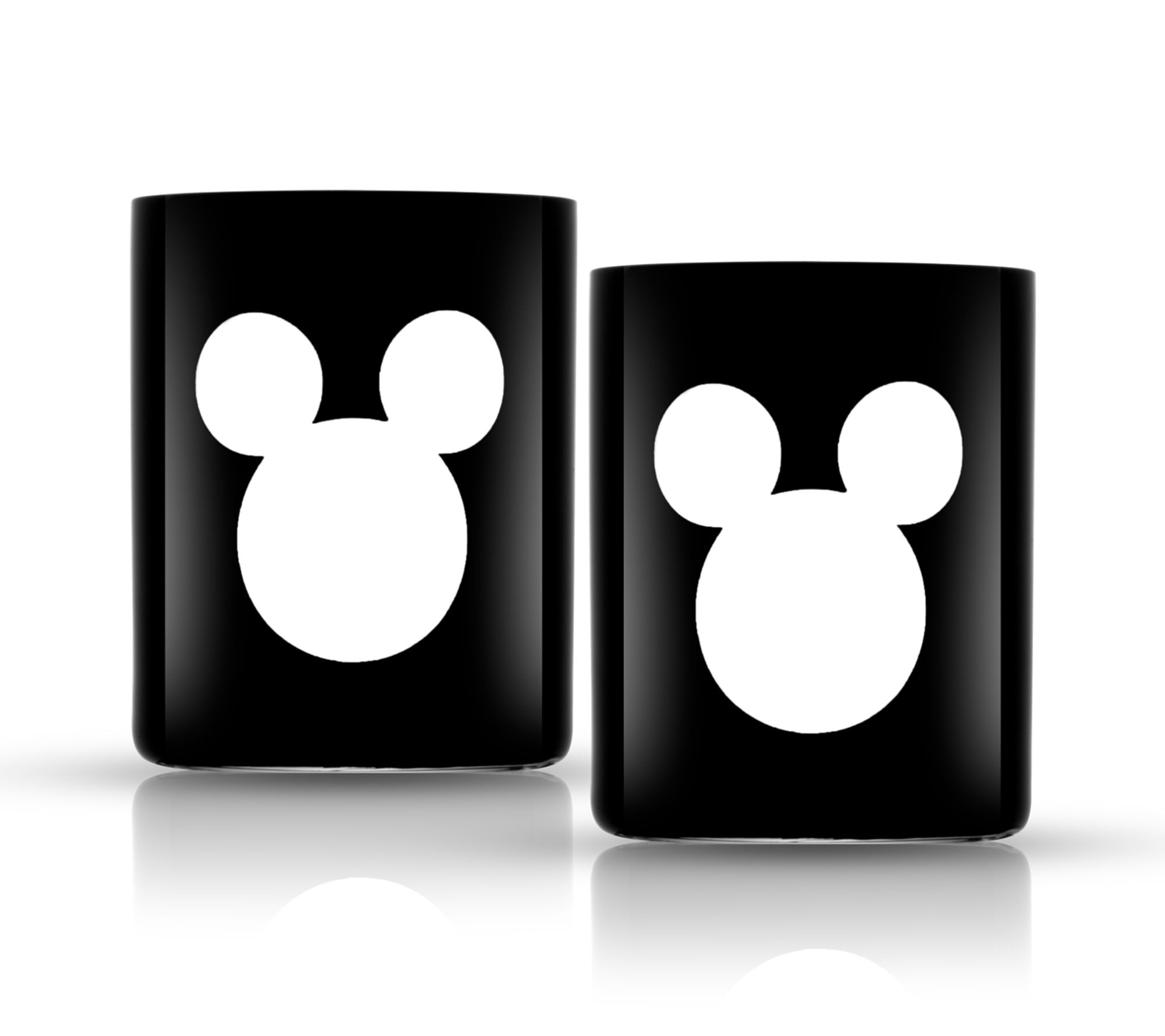 JoyJolt Disney Luxury Mickey Double Old Fashion Glass