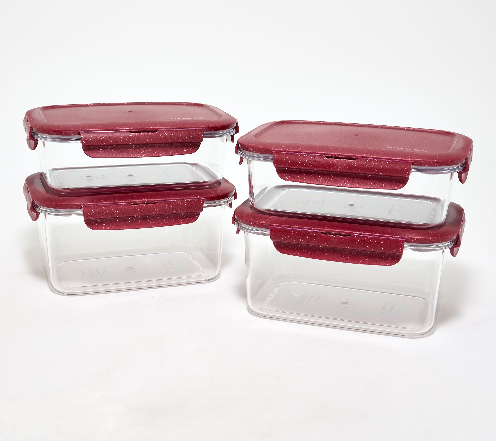 LocknLock 4-Piece Tritan Rectangle Storage Containers