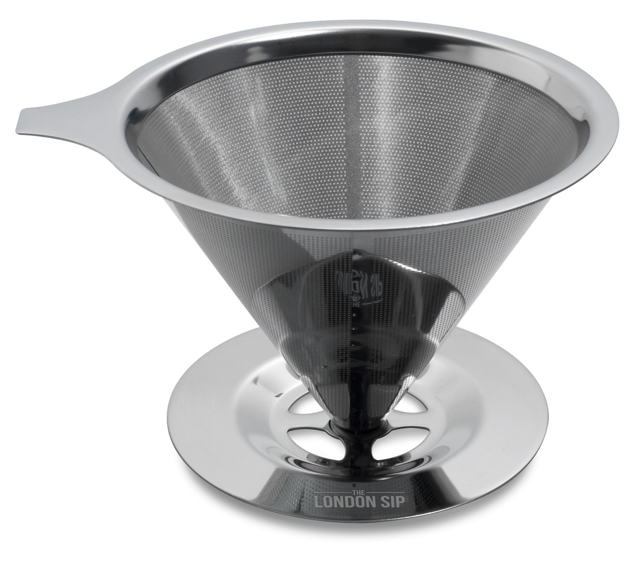 The London Sip 4-Cup Stainless Steel Coffee Dripper