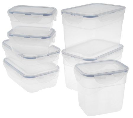 Prepology 4 qt. Glass Container with Locking Lid & Carry Handle 