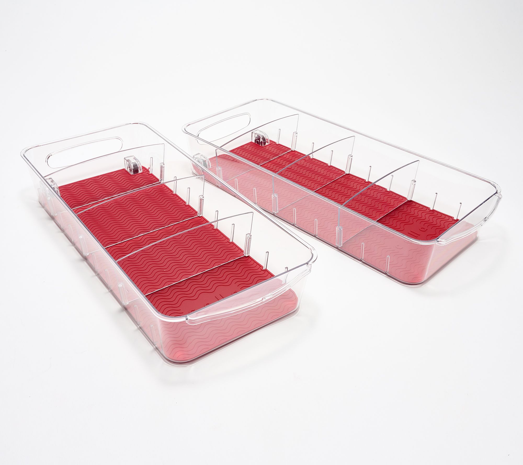 Cella S/2 Low Wall Rolling Bins w/ Dividers