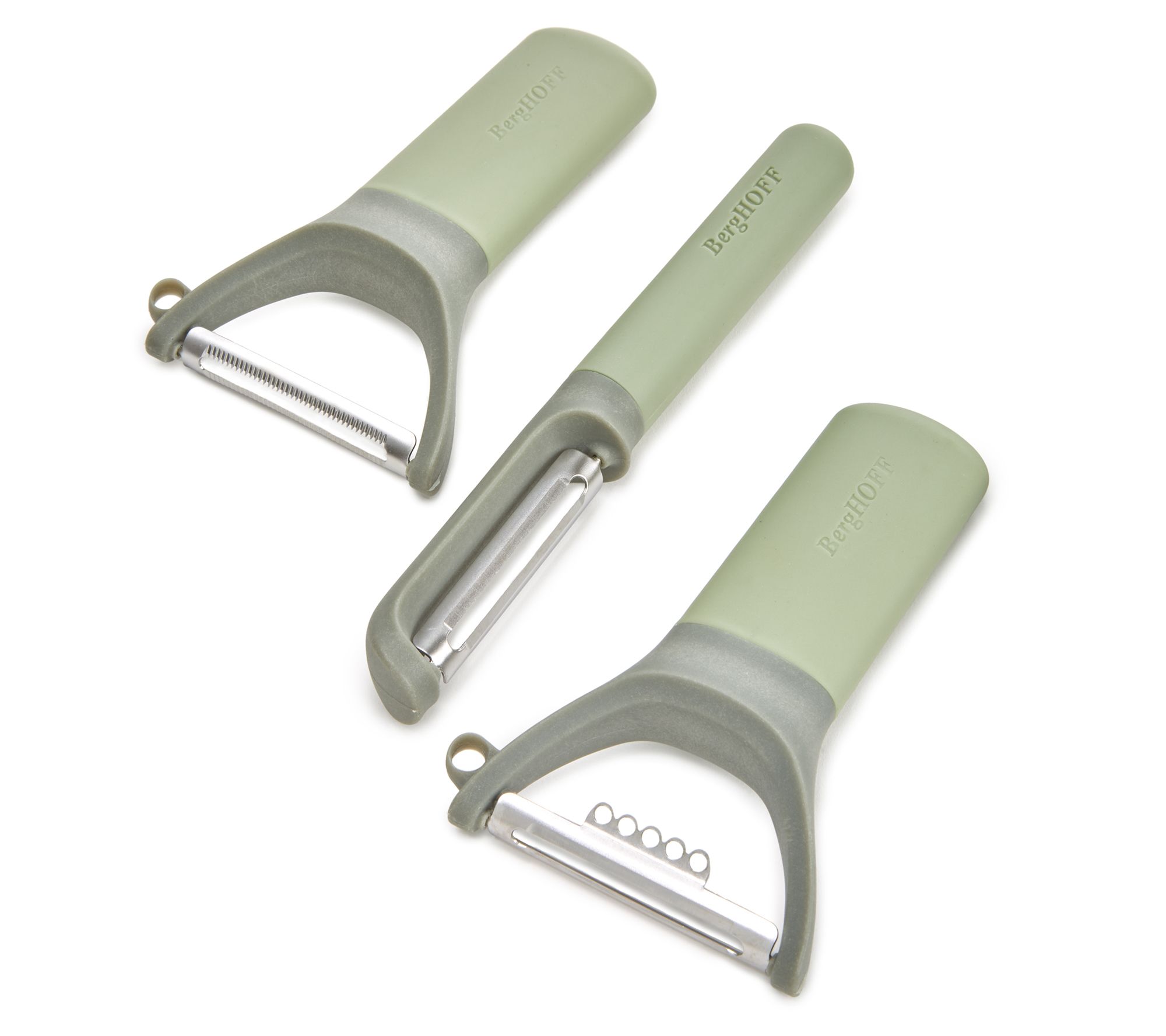 BergHOFF Balance 3Pc Stainless Steel Peeler Set, Recycled