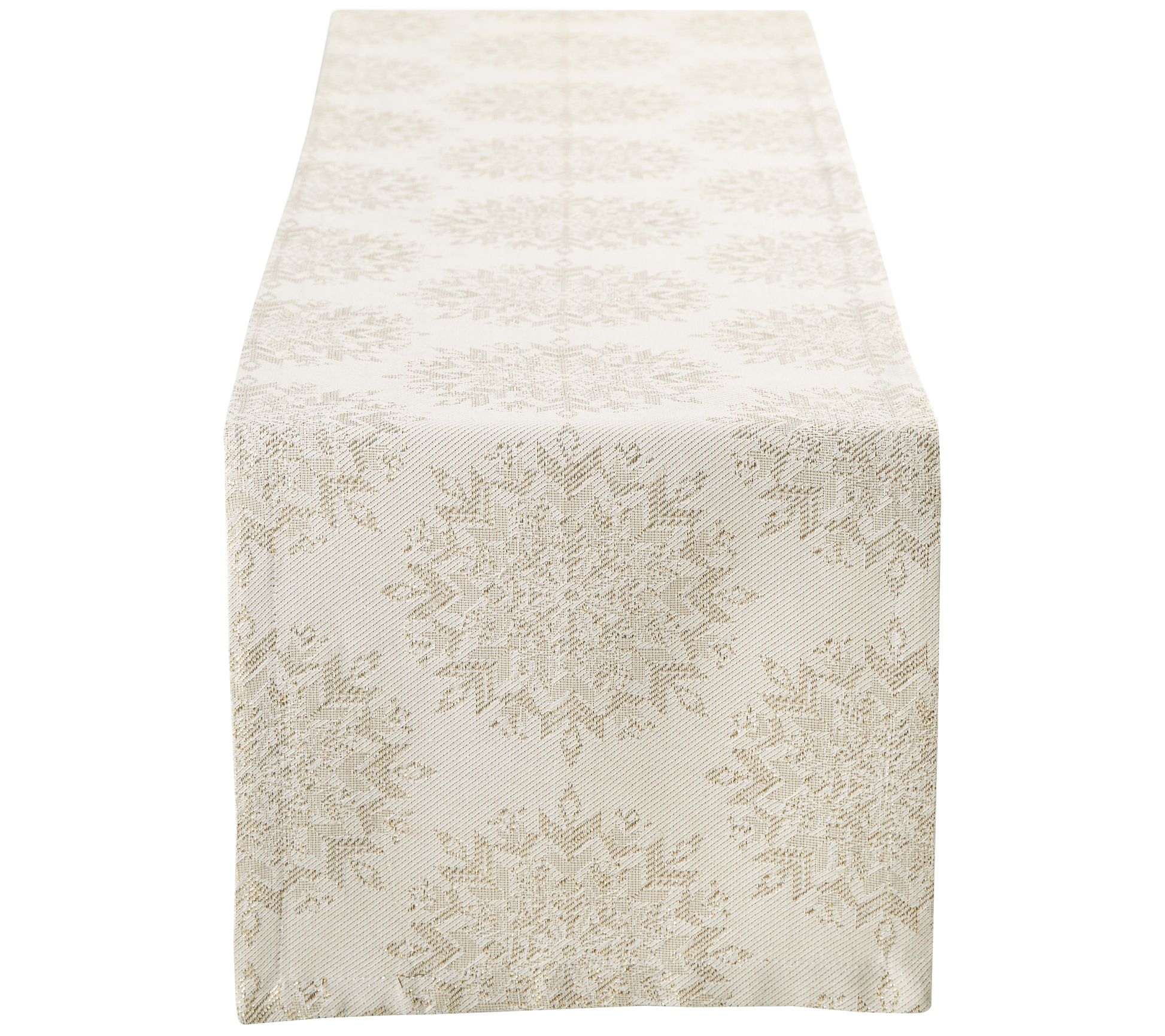 Design Imports Winter Sparkle Jacquard Table Runner 14x72