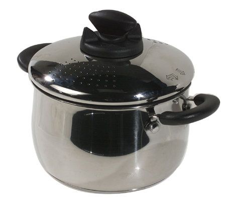 CooksEssentials Stainless Steel Nonstick 4qt Pour & Strain Sauce Pot ...