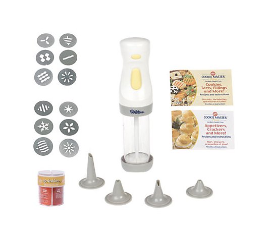Deni Cookie Press Battery Operated 30 piece Model 4650 with Manual
