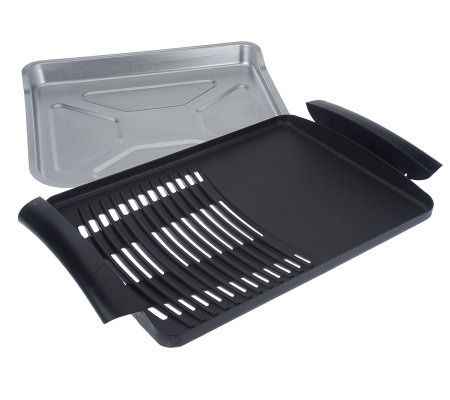 Kalorik Indoor/Outdoor Nonstick Carry Grill with Glass Lid 