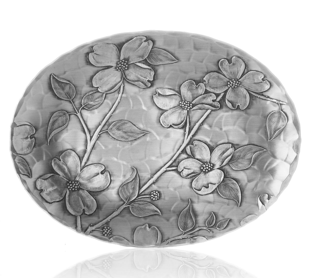 Wendell August Dogwood Design 7" Small Oval Dish
