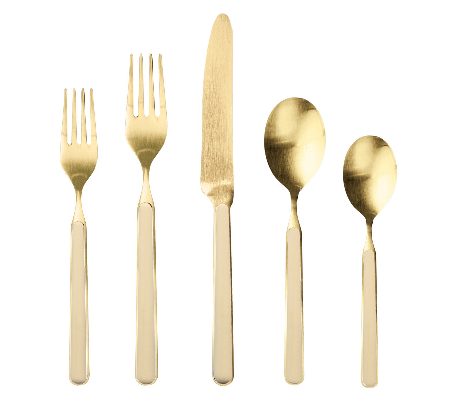 Mepra 20-Piece Fantasia Ice Gold Flatware Set
