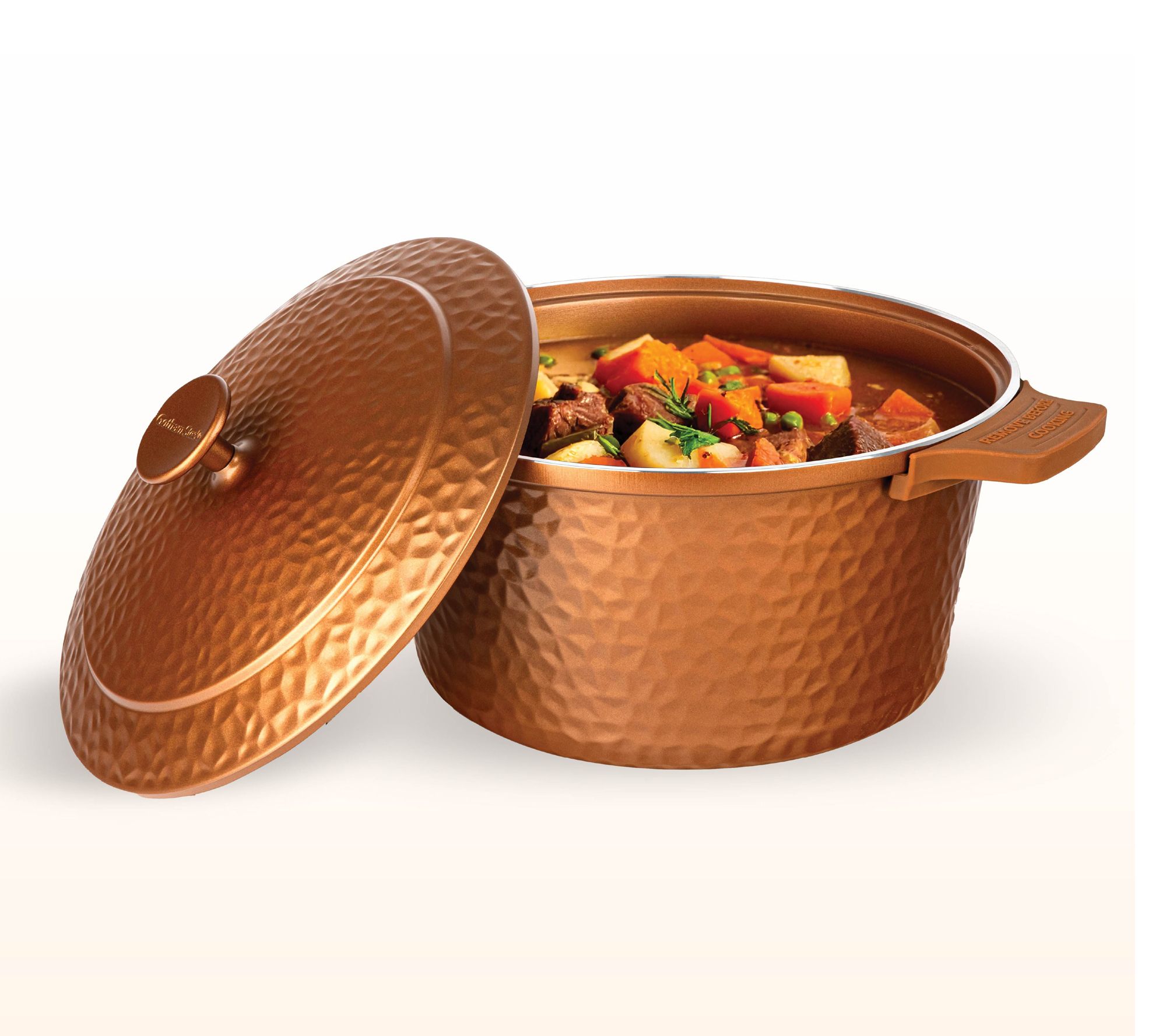 Gotham Steel 5 Quart Nonstick Ceramic HammeredDutch Oven