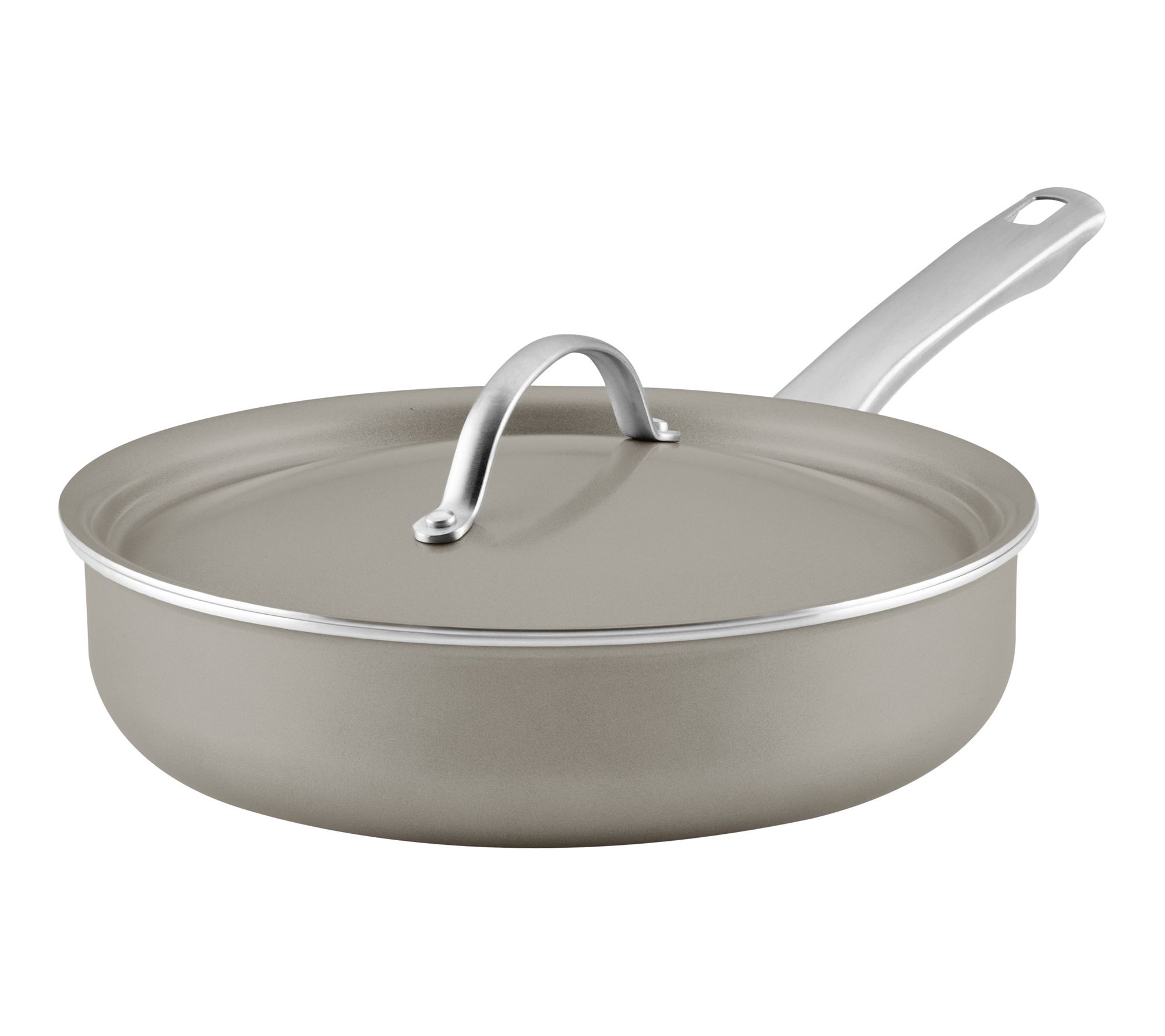 Vibrance Ceramic Nonstick Saute Pan with Lid, 2.75qt