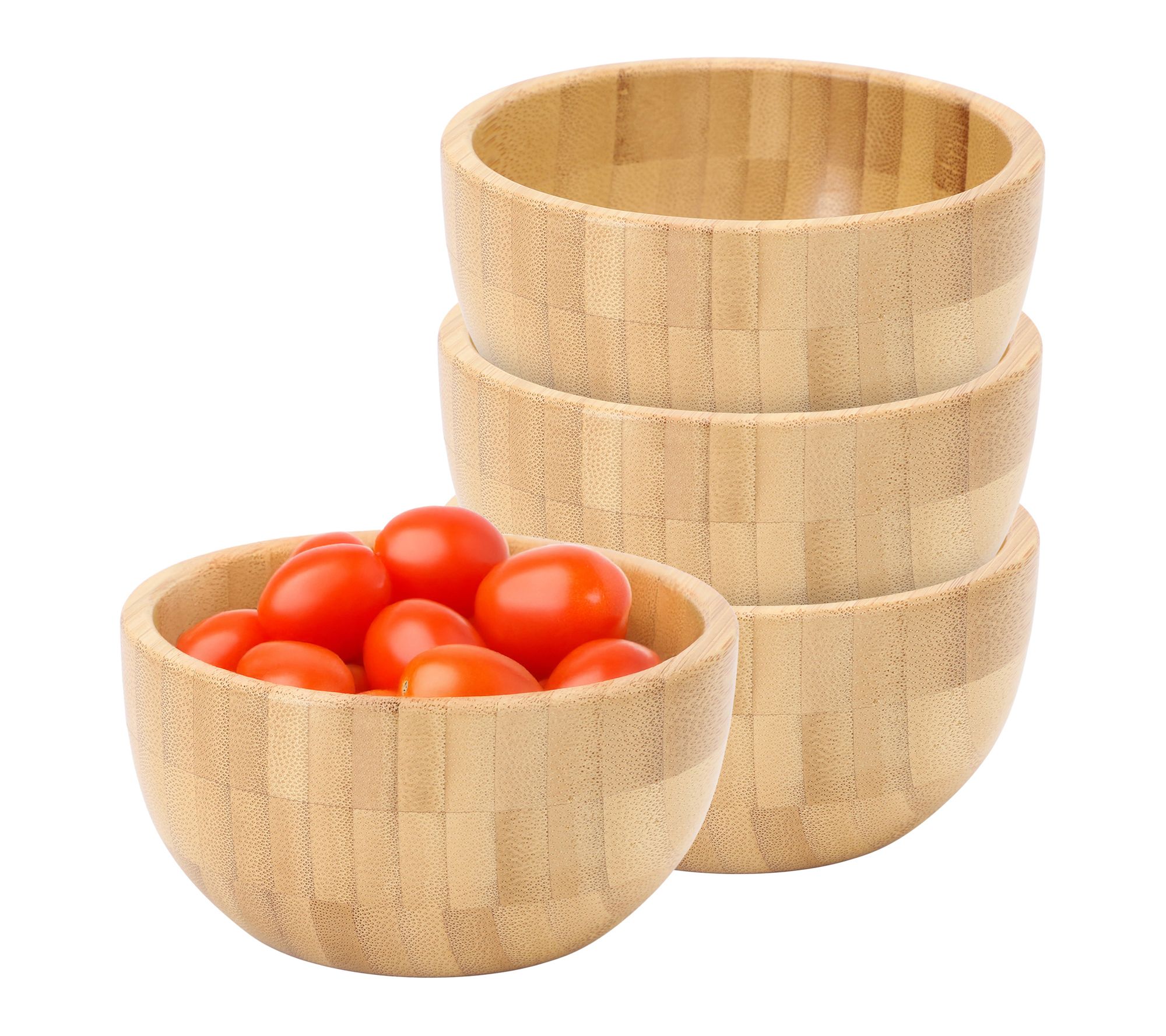 MegaChef 4.75 Inch Bamboo Wood Serving Bowl