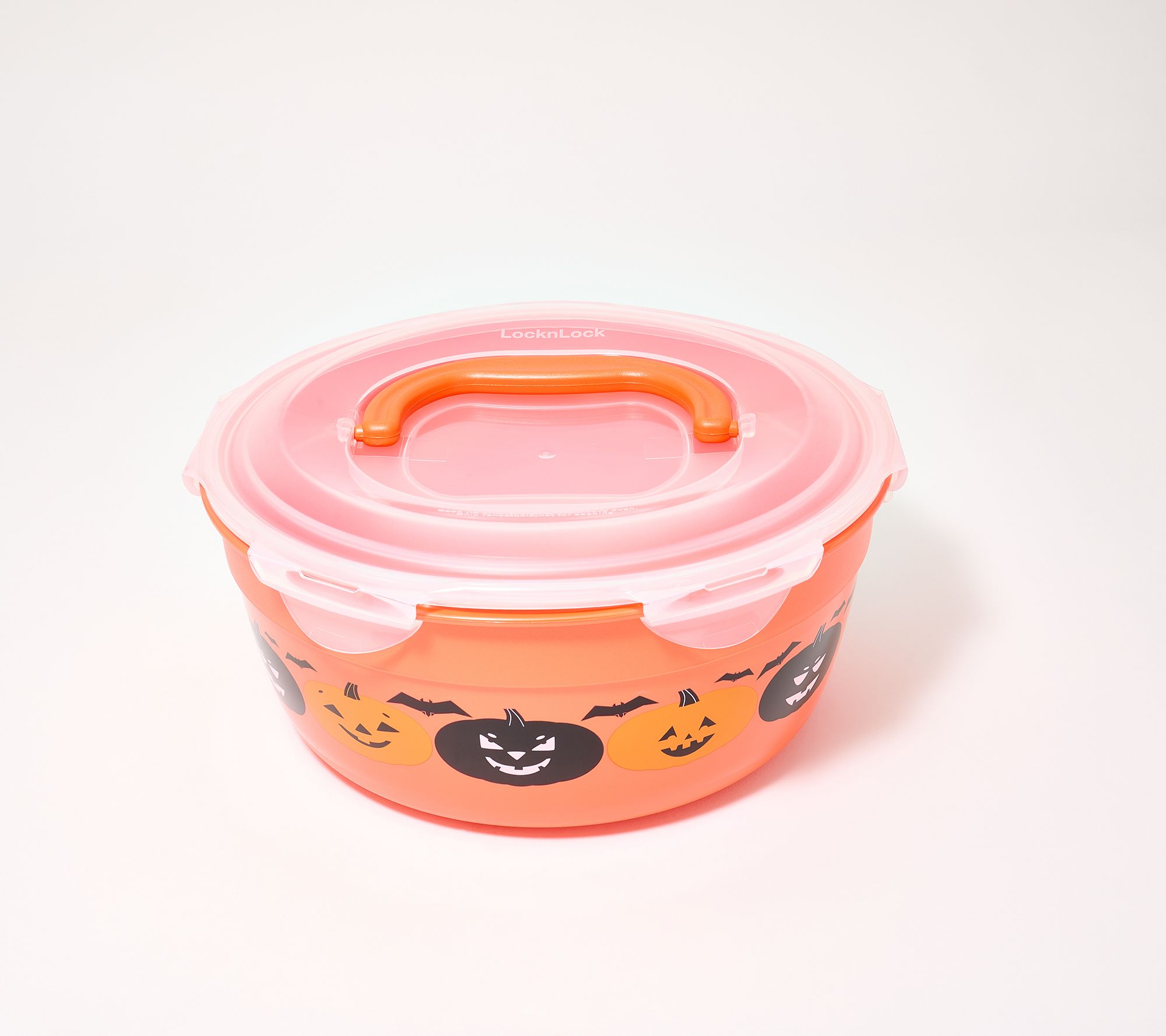 LocknLock Halloween Printed Bowl with Handle Lid