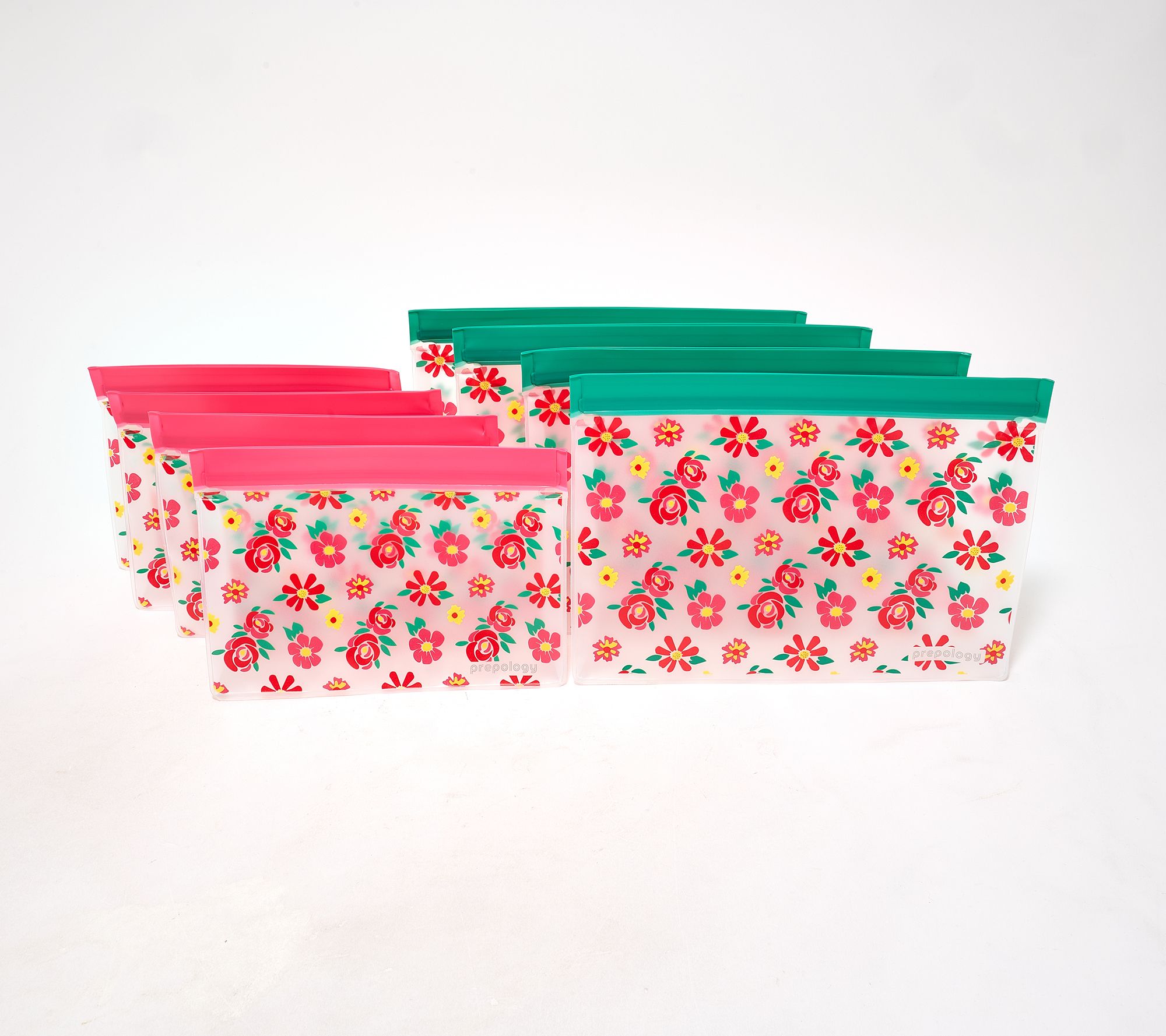 "As Is" Prepology Set of 8 Reusable Zip-Top Food Storage Bags