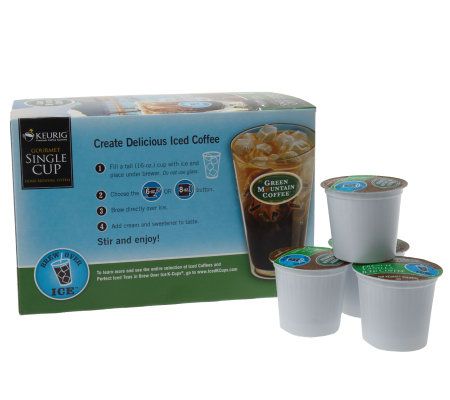 Keurig Set of Two Tumblers & 32 Iced K-Cups 