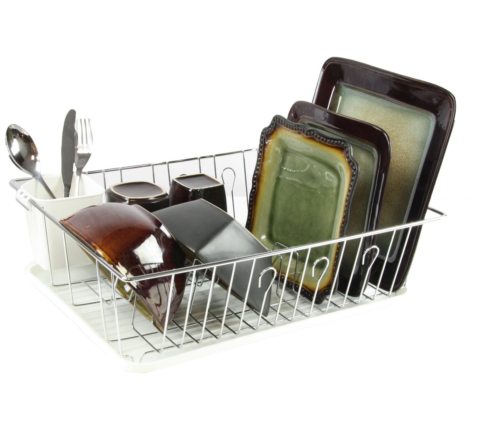 MegaChef 17.5" Single-Level Dish Rack