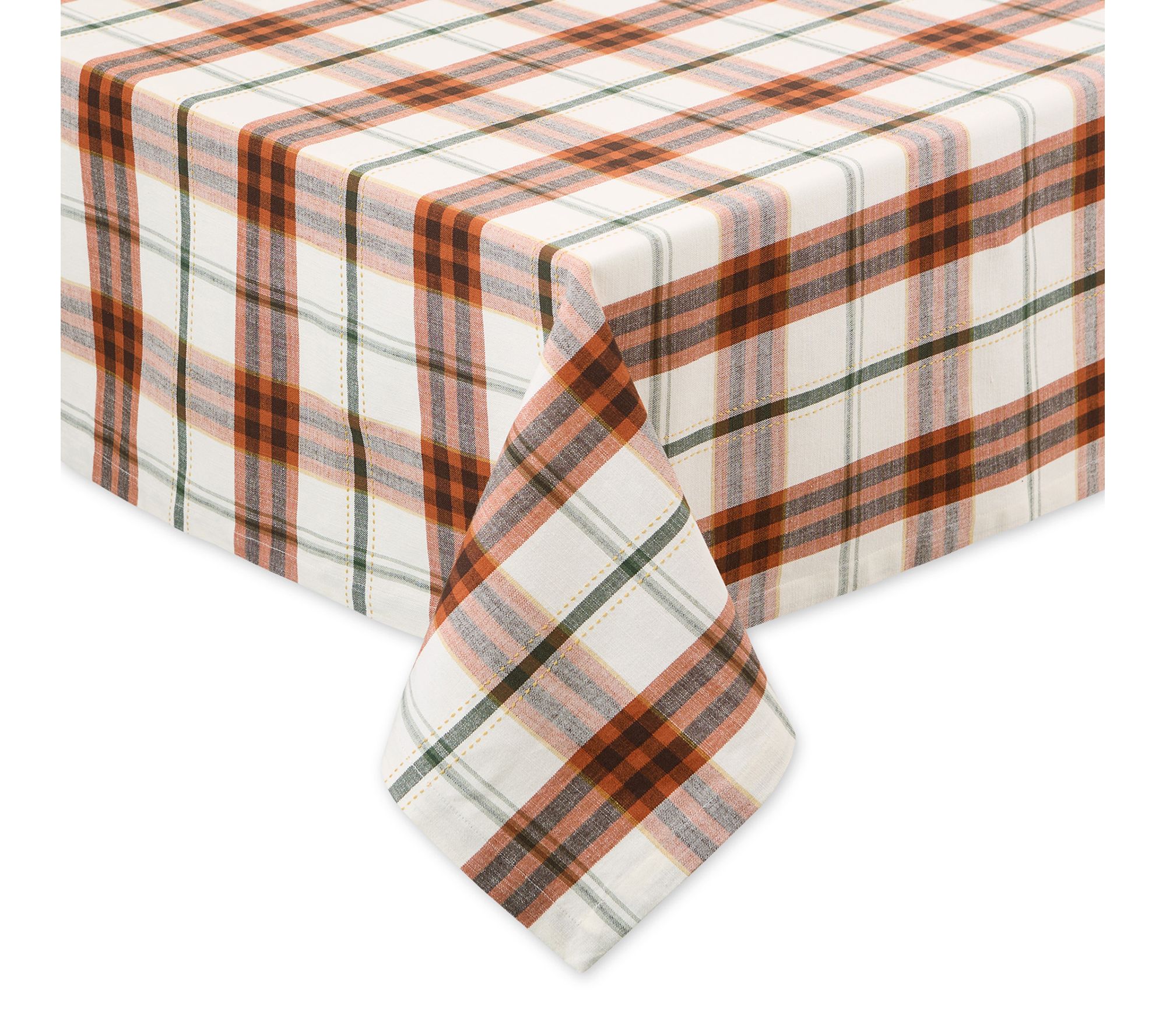 Design Imports Autumn Picnic Plaid Tablecloth