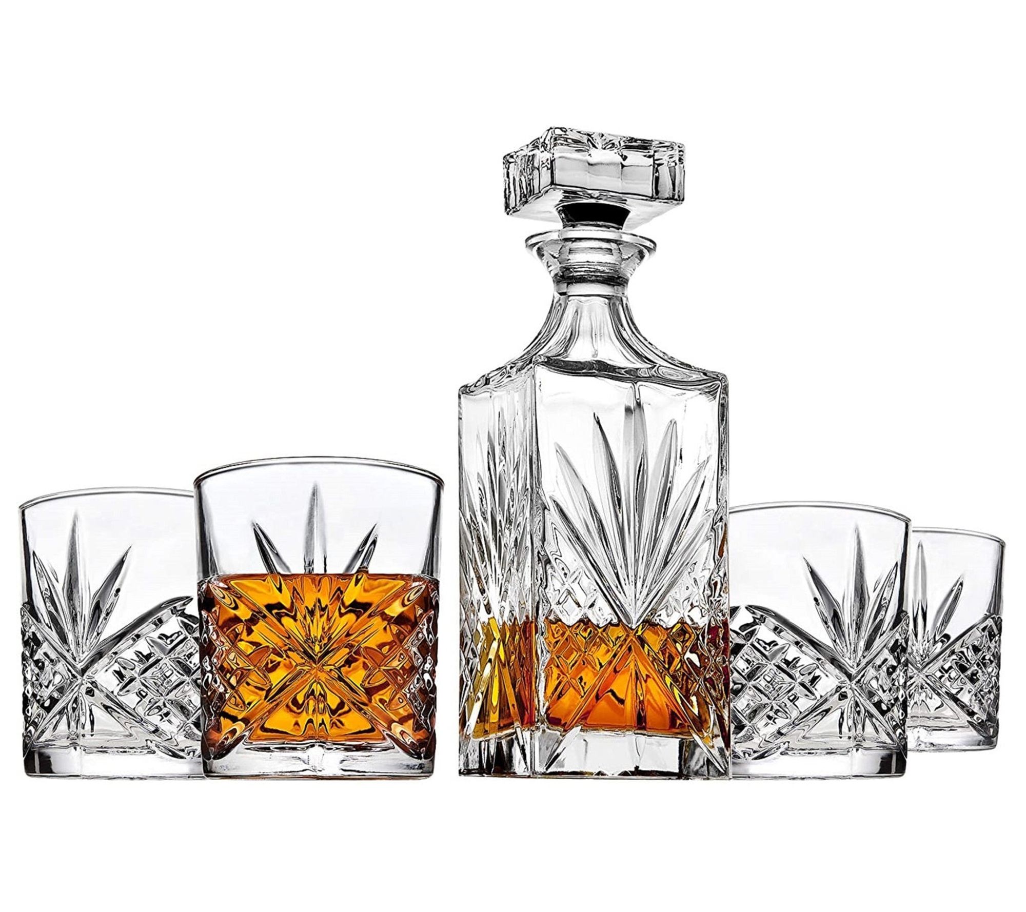 Godinger Dublin 5Piece Whiskey Decanter Set