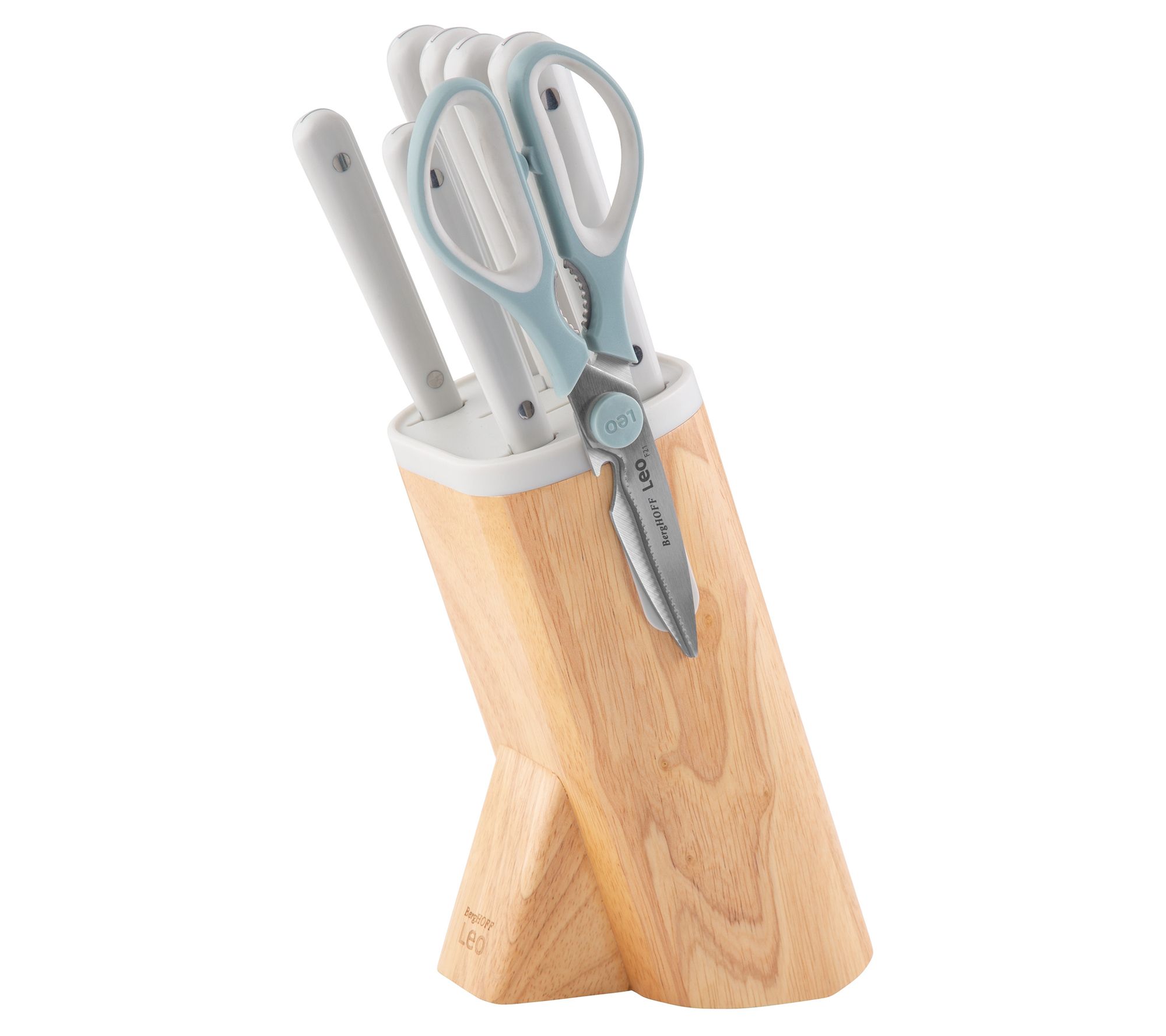 BergHOFF Stainless Steel 7Pc Knife Block Set