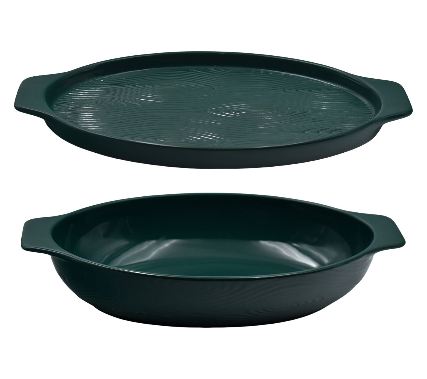 Temp-tations Woodland 3-qt Shallow Casserole with Lid-It