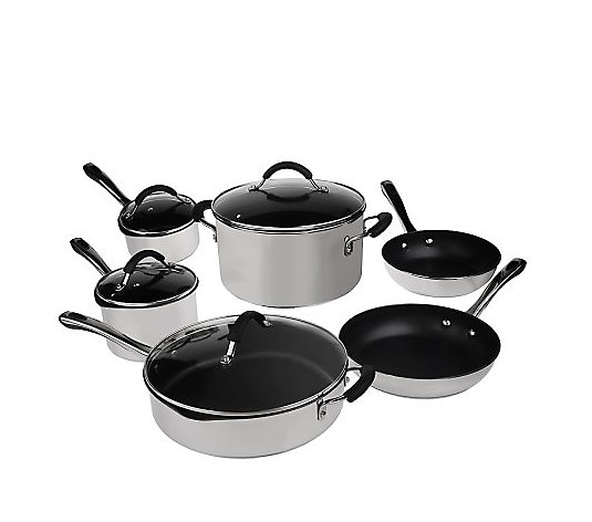 CooksEssentials Premier 18/10 Stainless Steel 10-pc. Cookware Set