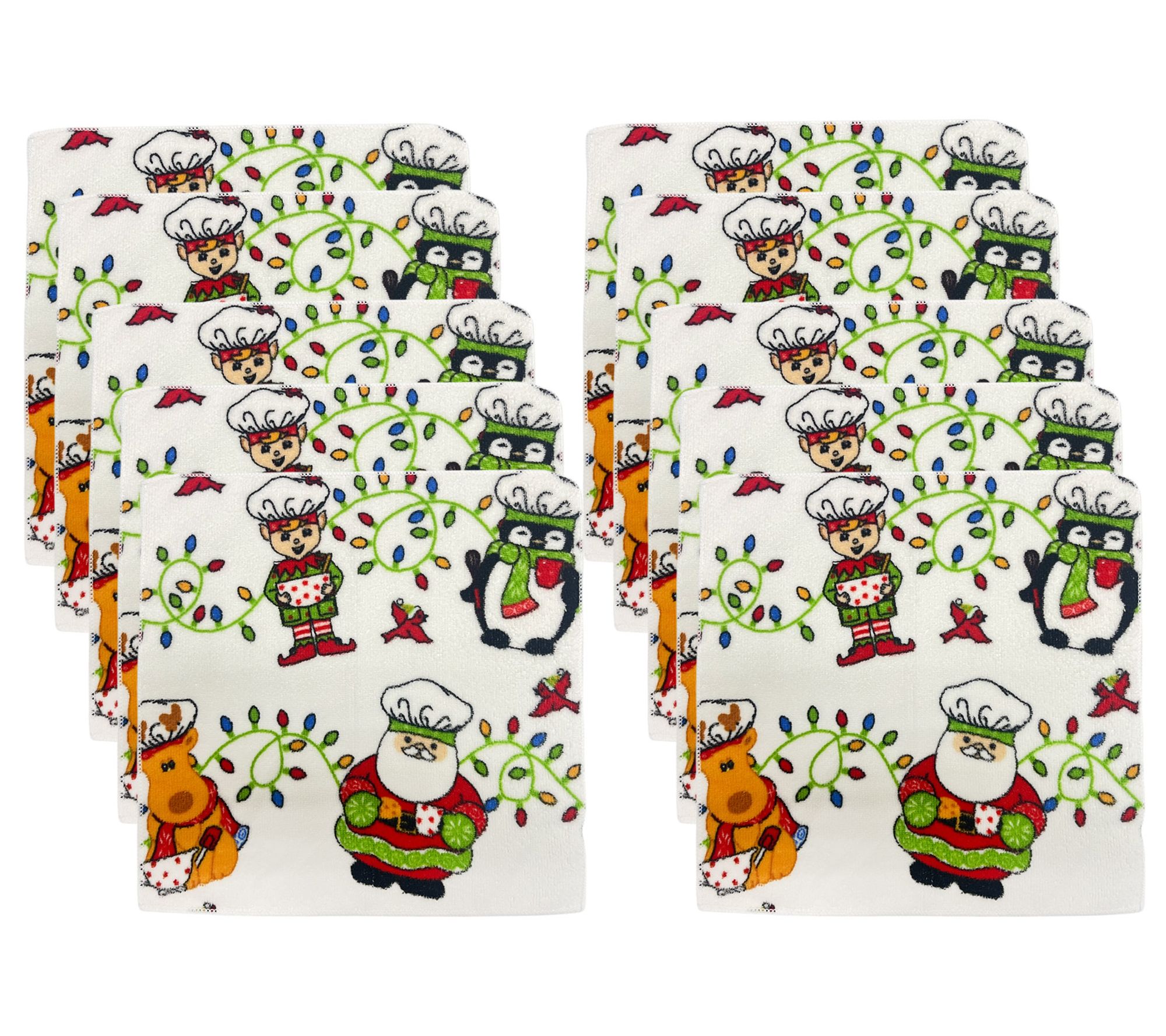 "As Is" Temp-tations Set/10 12" x12" Microfiber Towels