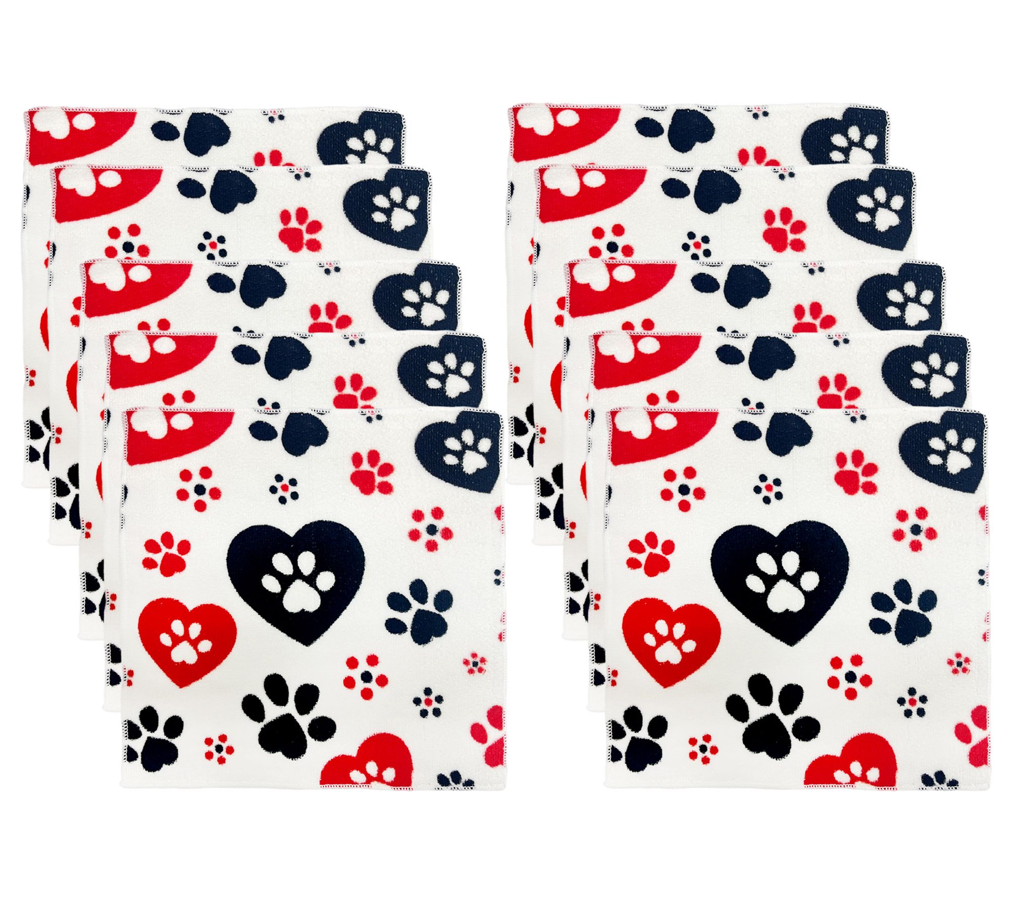 "As Is" Temp-tations Set/10 12" x12" Microfiber Towels