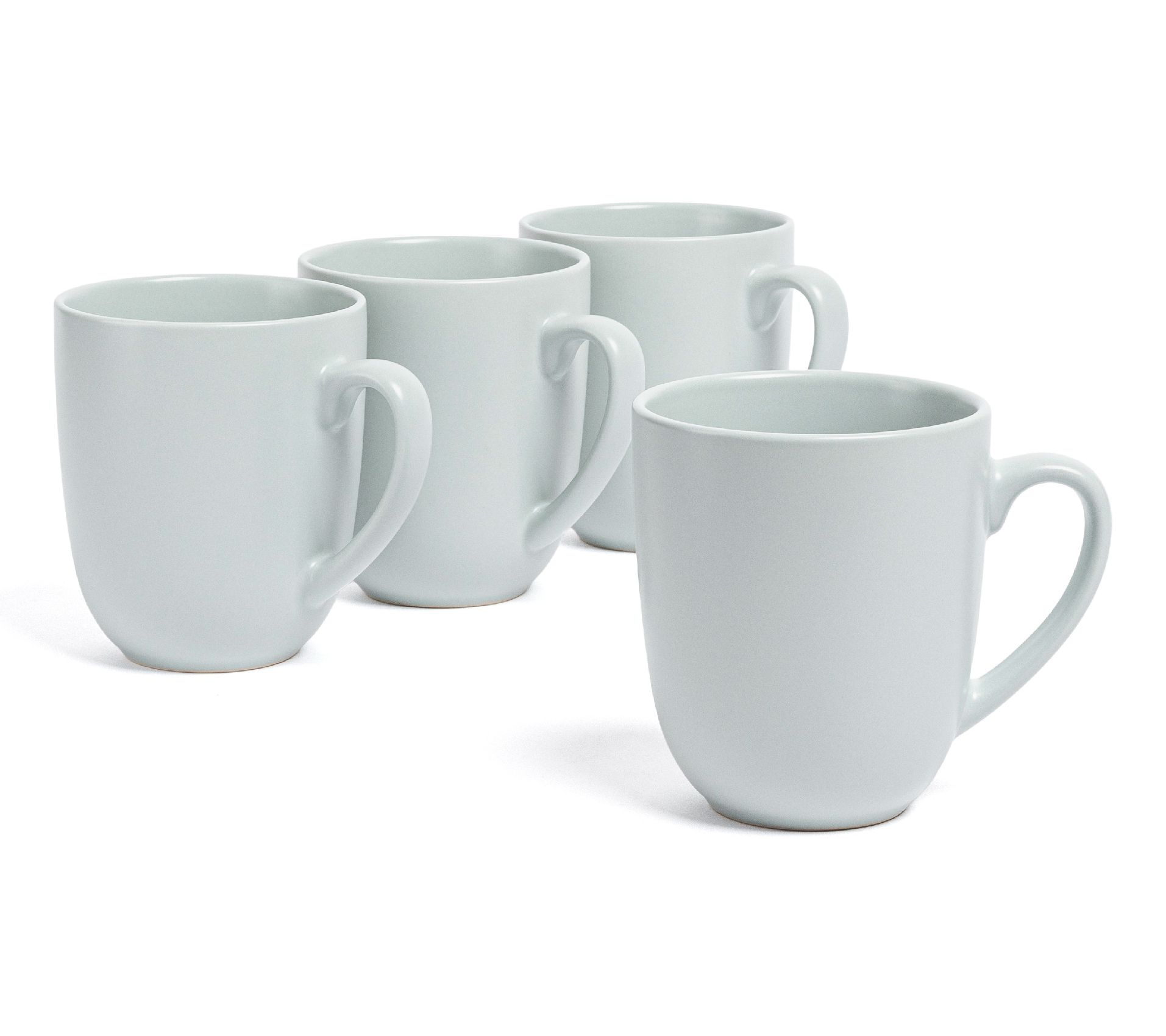 over&back Coupe 15oz Semi-Matte Stoneware Mugs,Set of 4