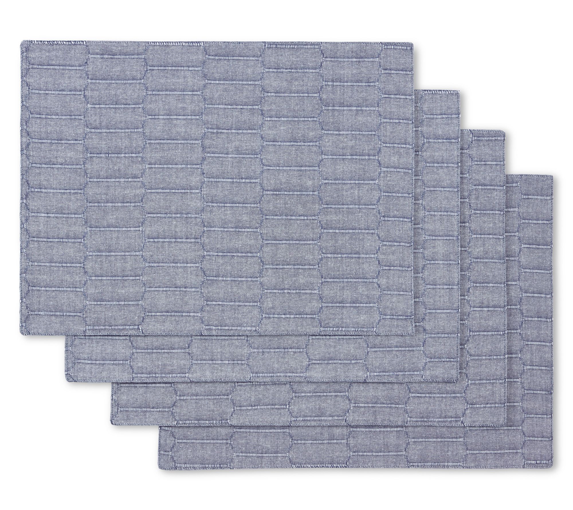 Martha Stewart Honeycomb Farmhouse Placemat 4-Pack Set