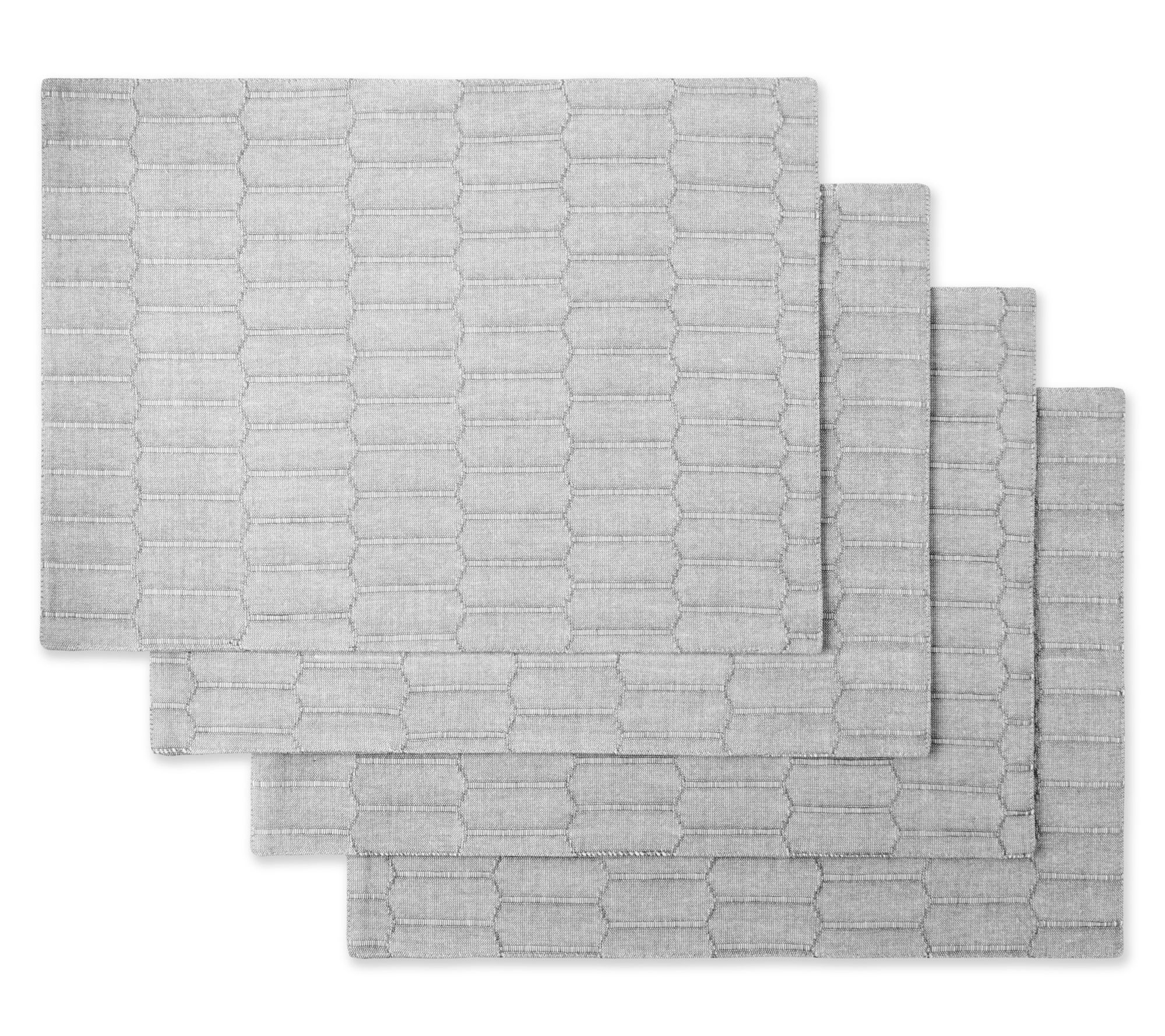 Martha Stewart Honeycomb Farmhouse Placemat 4-Pack Set
