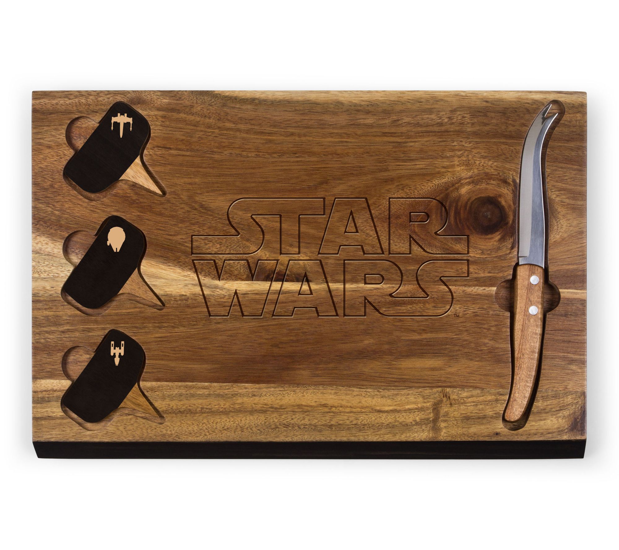 Toscana Star Wa rs Acacia Chees e Cutting Board & Tools Set