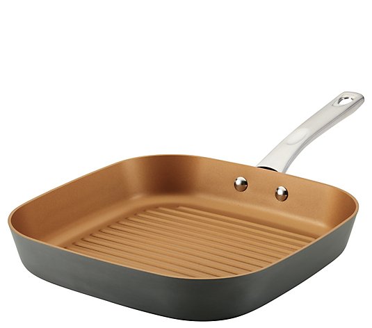 Ayesha Curry 11.25" Hard-Anodized Aluminum DeepGrill Pan