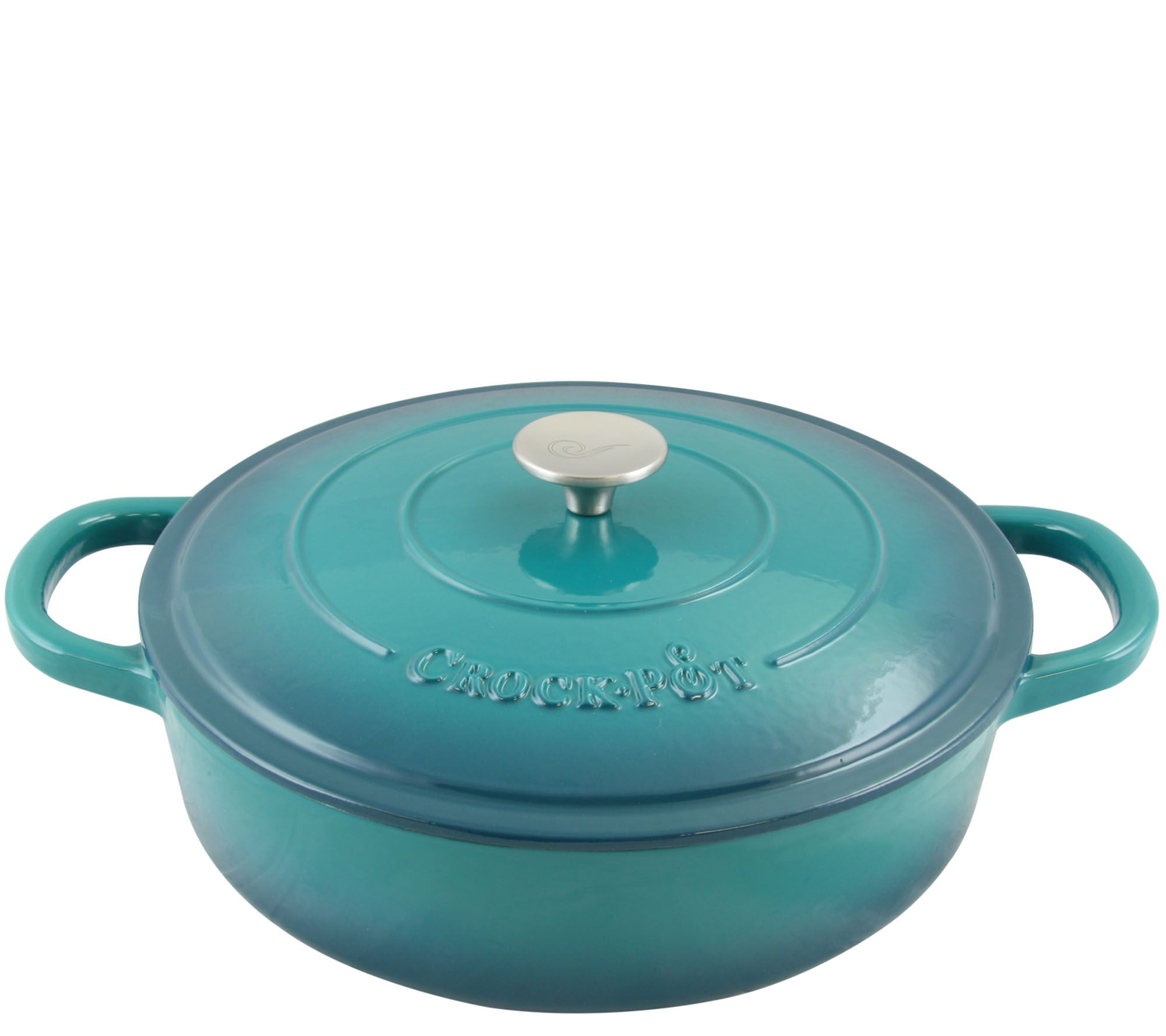 Crock-Pot Artisan Enameled 5-Quart Cast-Iron Round Braiser Pa