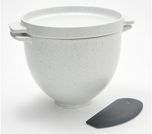 KitchenAid 5-qt Ceramic Bread Bowl with Lid & Dough Scraper