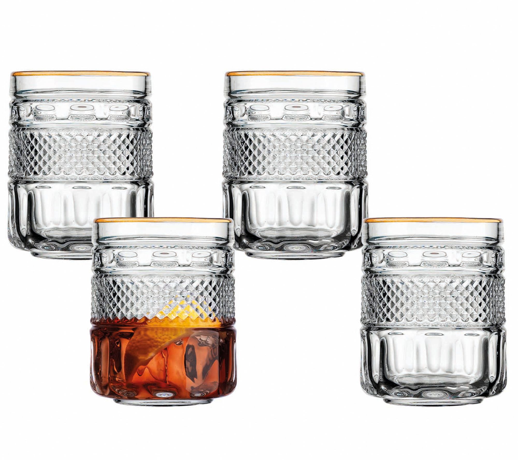 Godinger Radius Set of 4 Highball Glasses