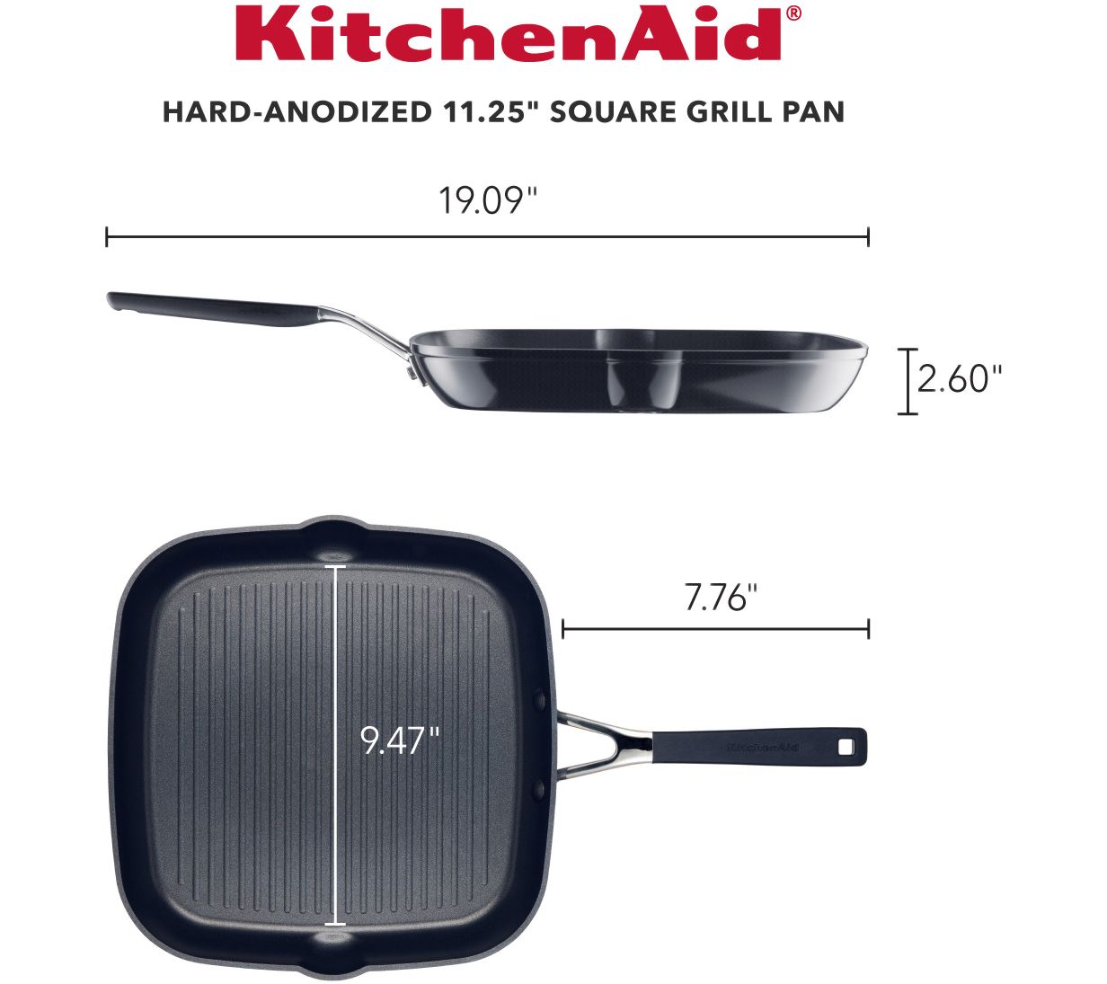  KitchenAid Hard Anodized Induction Nonstick Square